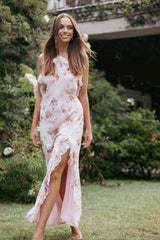 Patricia Maxi Dress - Pale Pink Floral