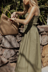 Nigella Maxi Dress - Olive Green