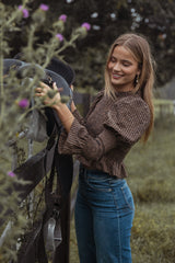 Nora Long Sleeve Top - Check