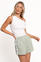 Ausha Racer Shorts - Sage