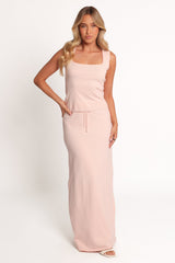 Beatrice Knitted Top - Peach