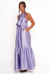 Betina Bow Front Maxi Dress - Lilac