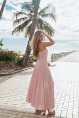 Cadenza Strapless Maxi Dress - Pink