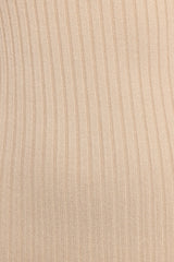 Cammie Long Sleeve Midi Dress - Beige