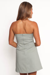 Casey Strapless Mini Dress - Sage