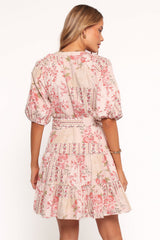 Columba Mini Dress - Soft Camellia