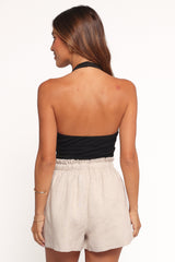 Daley Linen Shorts - Beige