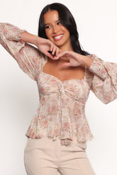 Darrie Long Sleeve Top - Blush