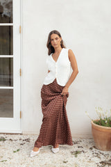 Davis Knit Vest - White