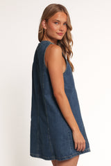 Dawson Mini Dress - Indigo Denim