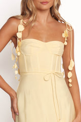 Della Midi Dress - Yellow