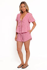 Dory Top - Pink Polka Dot