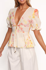 Duchess Top - Pink Floral