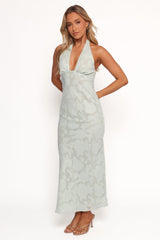 Edwards Maxi Halterneck Dress - Sage