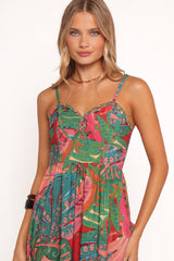 Eleonora Midi Dress - Calypso Coral