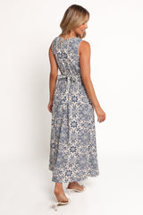 Elysia Midi Dress - Azalea Mosaic