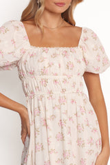 Eowyn Maxi Dress - Ivory Pink