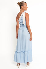 Gilda Maxi Dress - Blue/White
