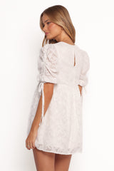 Giselle Mini Dress - White Floral