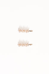 Isabella Hair Clip Set - Pearl
