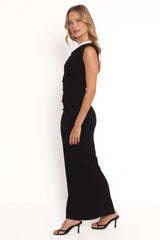 Jayda Maxi Dress - Black/White