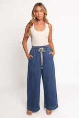Jenni Wide Leg Pant - Denim
