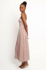 Jody Strapless Maxi Dress - Floral