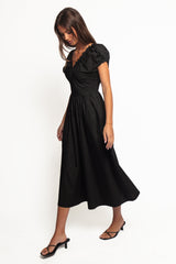 Larson Midi Dress - Black