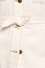 Lepal Denim Shirt - White