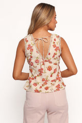 Lorelai Top - Ivory Floral