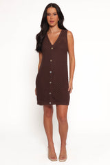 Luan Mini Dress - Chocolate