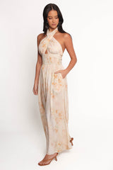 Lunaria Halterneck Jumpsuit - Floral