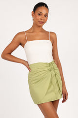 Mirha Mini Skirt - Meadow Green