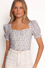 Noel Cotton Top - Parisian Bloom