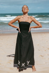 Paola Midi Dress - Black