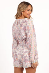 Positano Romper - White Multi