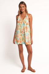 Renata Halter Romper - Golden Palm