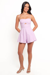 Rycee Scalloped Romper - Lilac