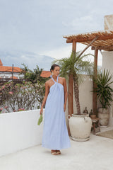 Theophania Maxi Dress - Pale Blue