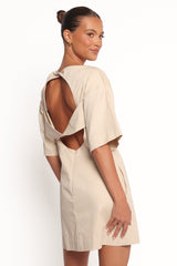 Thorne Mini Dress - Beige