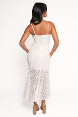 Varia Lace Maxi Dress - White