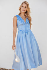 Verena Midi Dress - Periwinkle Blue