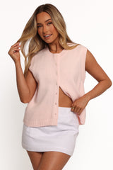 Weston Knit Vest - Pink
