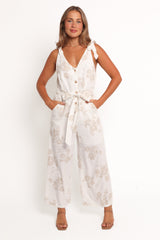 Xanthe Jumpsuit - Antique White