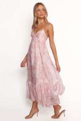 Xanthe Maxi Dress - Pink Floral