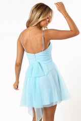 Kienna Tulle Mini Dress - Blue