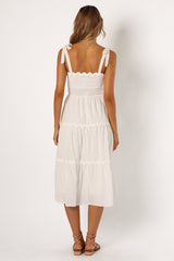 Urmi Midi Dress - White