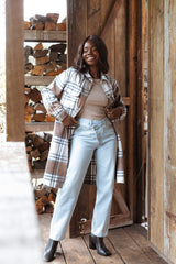 Dion Shacket - Brown Check