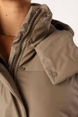 Tania Puffer Jacket - Mocha