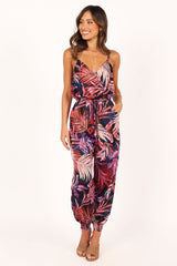 Praiano Jumpsuit - Palm Print